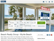 Tablet Screenshot of beachrealtygroup.com